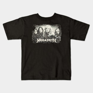 Vintage Megadeth Bootlag Kids T-Shirt